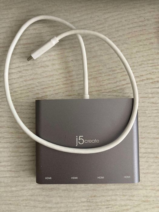Адаптер USB-C за компютър към 4 HDMI-Монитора