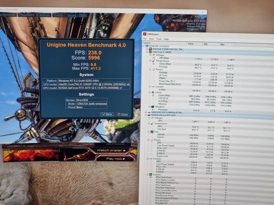 PC Gaming i5, RTX, 32gb ram, 1TB