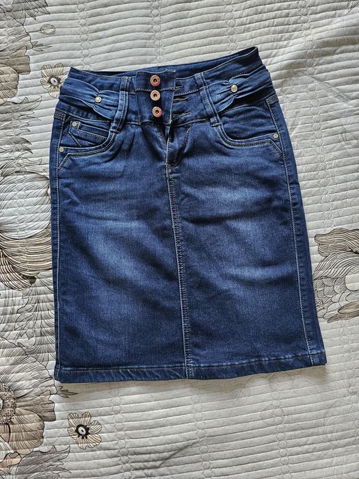 Юбки джинсовые 48 размер