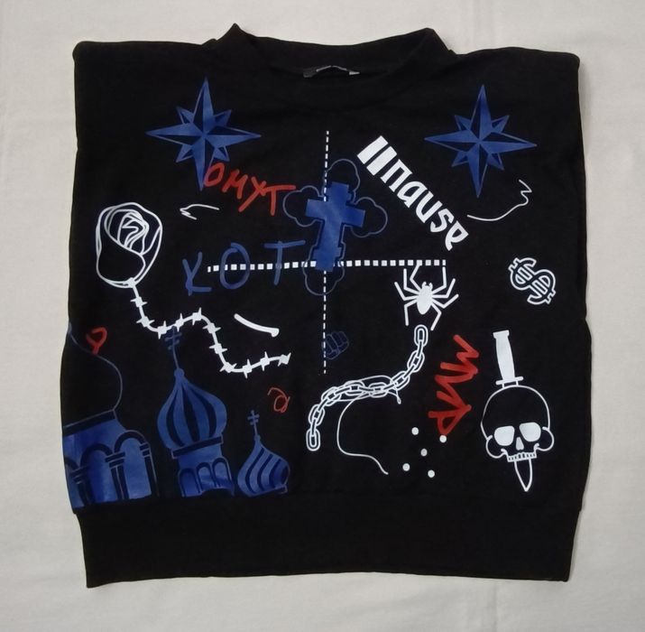 Pause Jeans Valensa Top оригинален топ L черен топ тениска