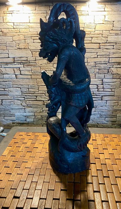 #0014# Антична скулптура от абаносово дърво, Китай.