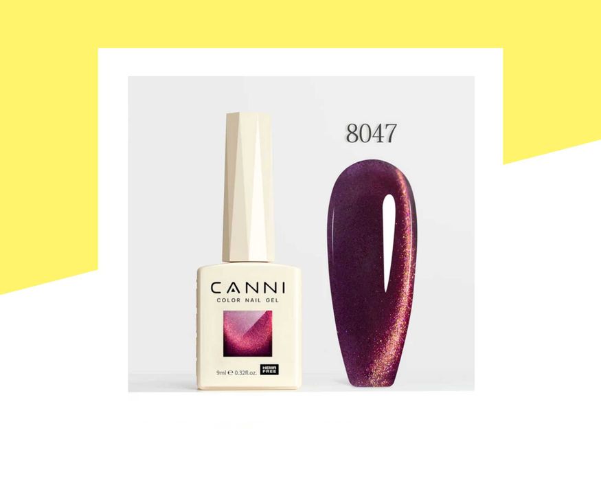 Професионален хипоалергенен гел лак котешко око CANNI – 9 мл.