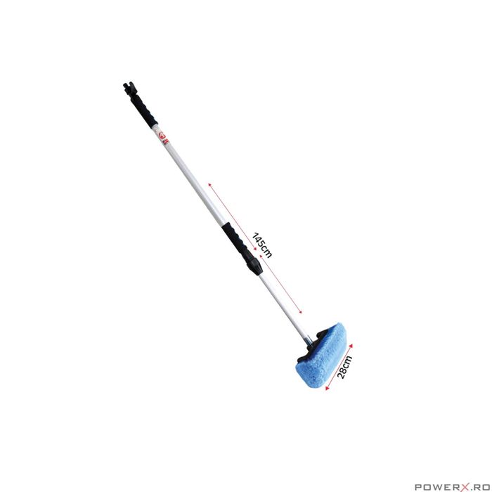 Perie telescopica pentru curatat, spalat auto, maner 95 - 156 cm,