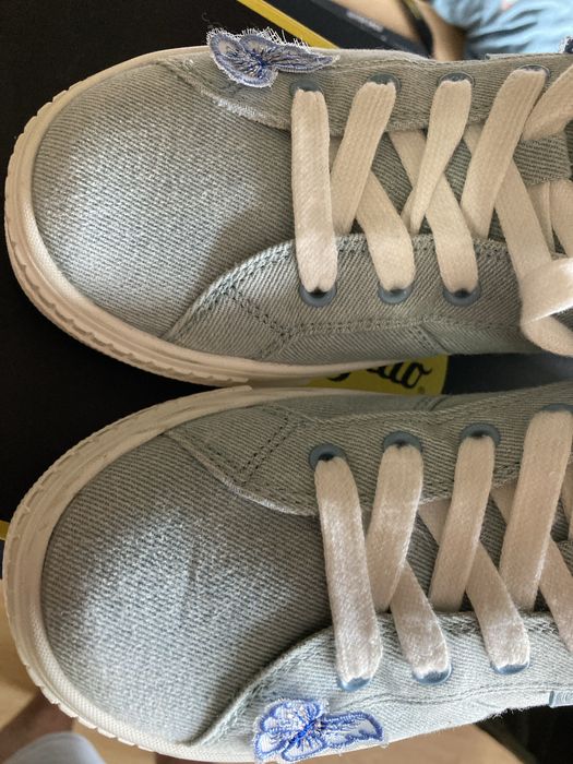 Papuci tenesi platforme inalte Buffalo material blug fluturi nr 39 nou