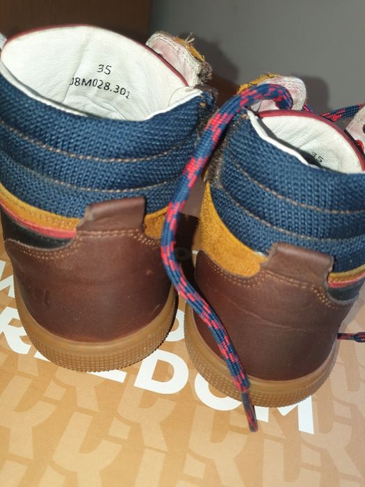 Koel 35 номер - Danish Napa Chocolate детски barefoot боти/висок  кец