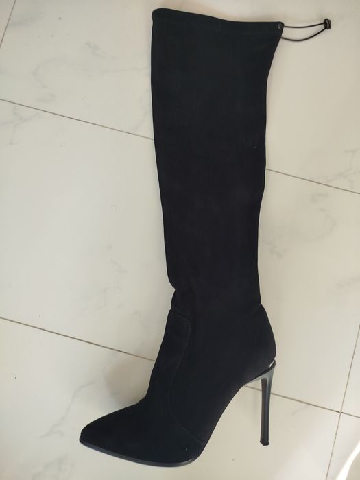 Велурени дамски  ботуши