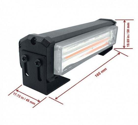Сигнална аварийна лампа led bar 2 броя х 16см блиц светлина за пътна п