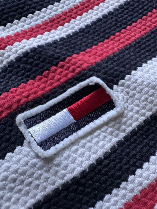 Tricou Tommy Hilfiger / Tommy Jeans în dungi – Mărimea L