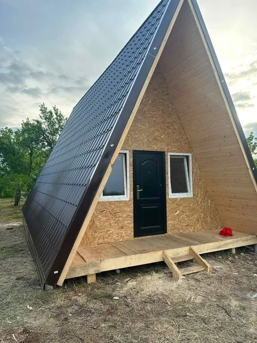 Cabane tip A frame la cheie