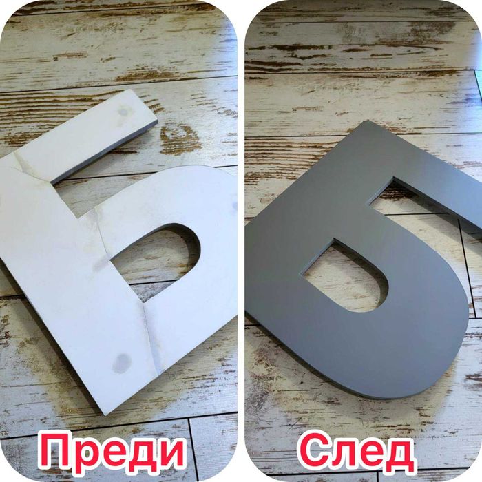Професионален ремонт и реставрация на обемни светещи букви. Изработка и на нови букви.