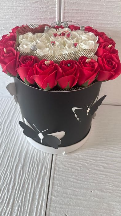 Aranjament cu flori de sapun