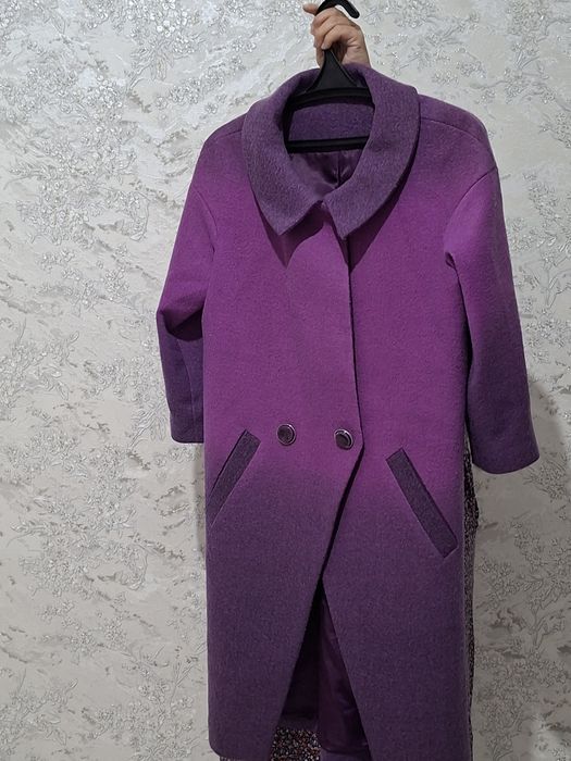 Пальто фиолетовый