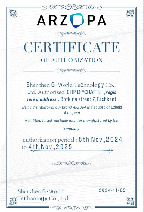 Портативные мониторы ARZOPA от официального дилера Скидка Arzopa Z1RC