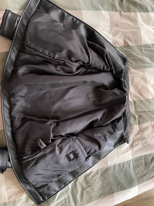 Кожанная куртка zara