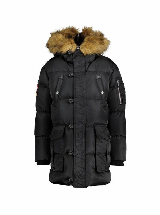 Geaca dsquared2  blana naturala