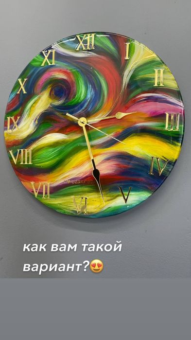 Epoksid smoladan kartina va soatlar / Часы и картины из эпоксидный смо