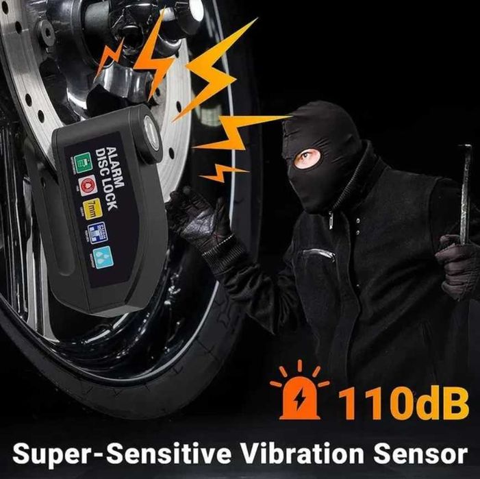 Дисково заключване / Катинар с аларма за тротинетка , велосипед, мотор