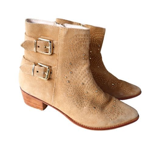 Ghete piele intoarsa Zara