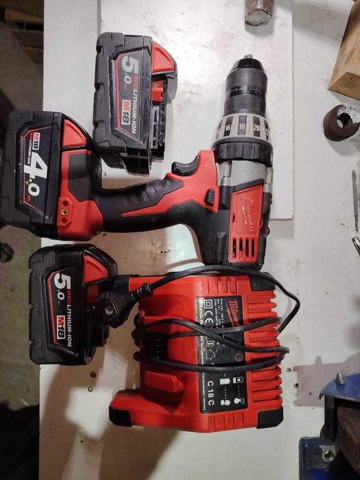 milwaukee m18 C18PD/ hilti TE905/rigla vibranta