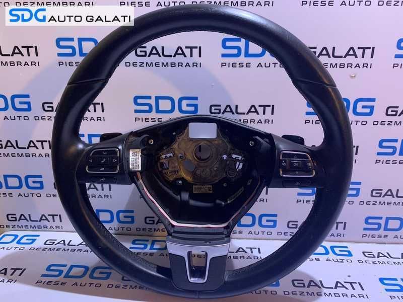 Volan Piele cu Padele si Comenzi VW CC 2012 - 2017 Cod 3C8959537D 3C8419091BF [L8145]