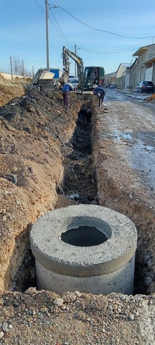 Монтаж колодцы, канализация и дачный септик выгребных яма