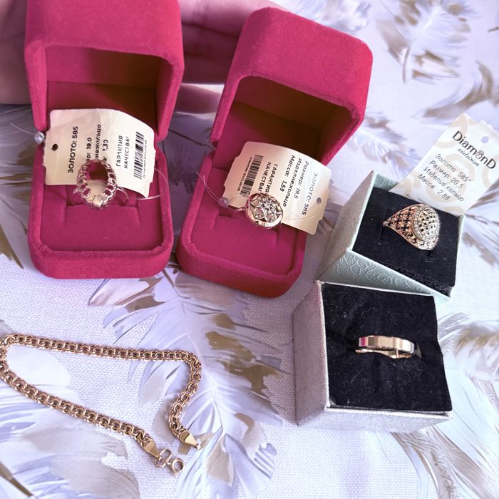 Золотые изделия новые