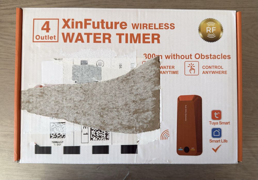 Programator irigații inteligent XinFuture 4 zone / ieșiri - Wi-Fi Tuya
