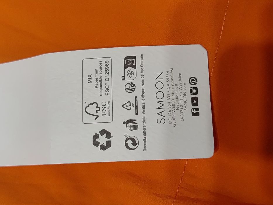 Pantaloni Samoon cu etichetă