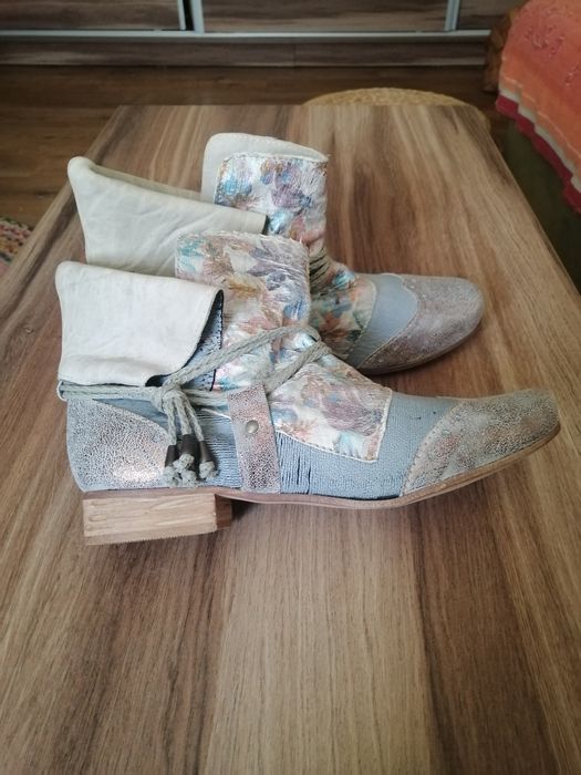 Botine din piele made in Italy