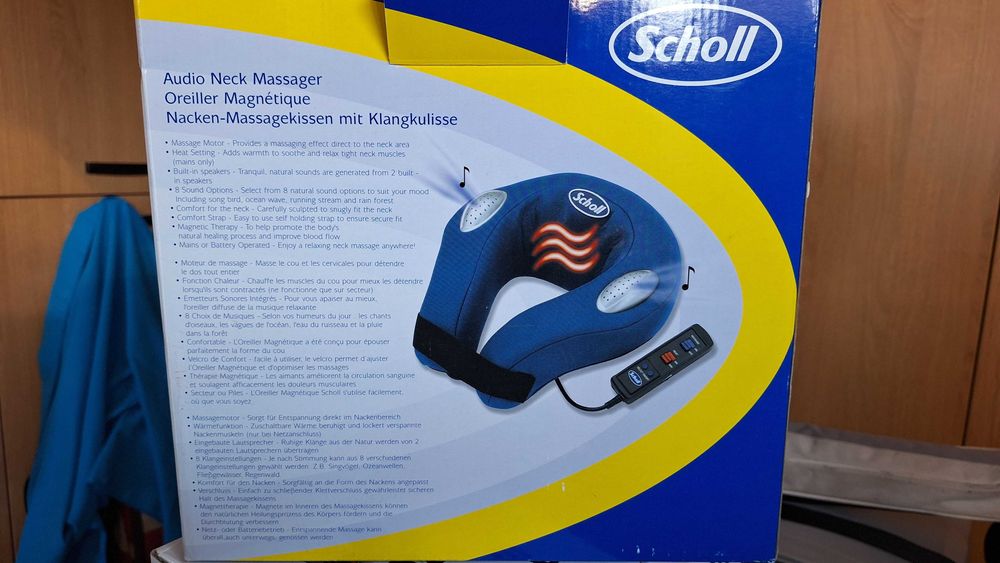 Scholl, perna masaj gat, 8 sunete naturale ambientale, 2 difuzoare