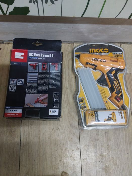Pistoale de lipit pentru plastic Einhell și Ingko