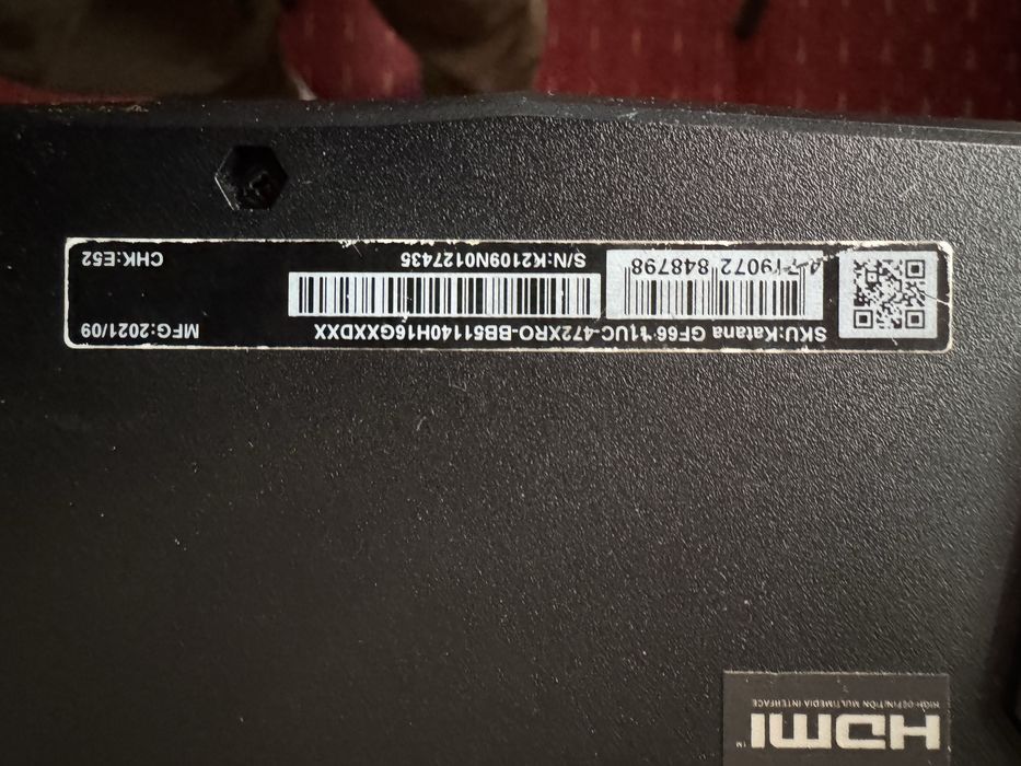 Laptop MSI Katana GF66