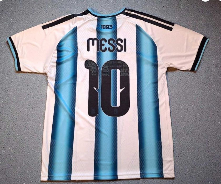 Ново Световно 2026 Аржентина Бял Екип на Меси Аржентина Комплект