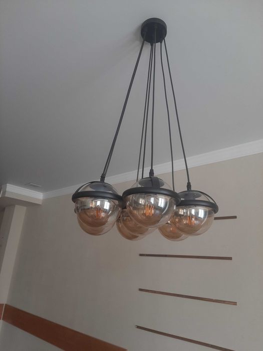 Люстра лофт на 7 лампочек