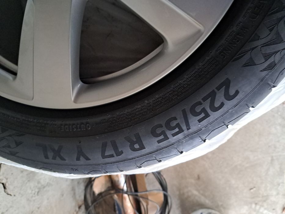 Vand jante originale Audi + anvelope Continental 225*55*R17