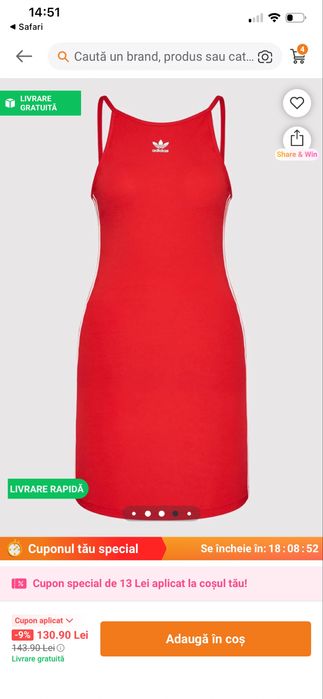 Rochie adidas noua