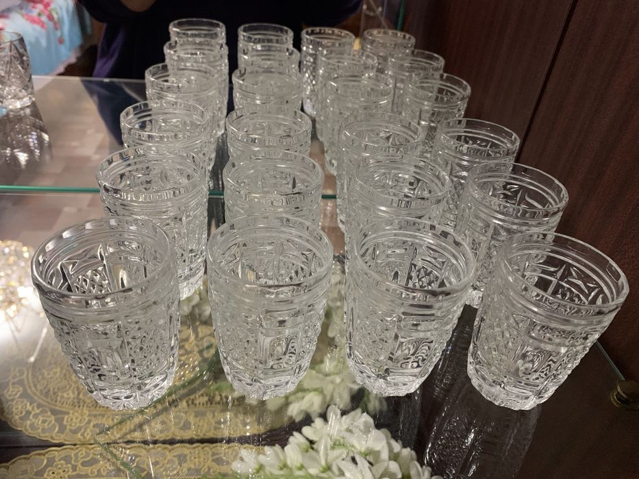 Рюмочки хрусталь( 12 шт) - 2 вида