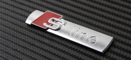emblema audi s-line bandou grila portbagaj metalica