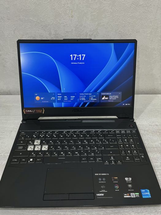 Игровой ноутбук ASUS TUF Gaming F15 | 8 GB | 477 GB