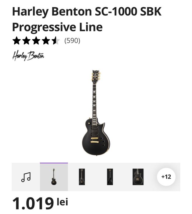 Chitara electrica - Harley Benton SC-1000 SBK Progressive Line