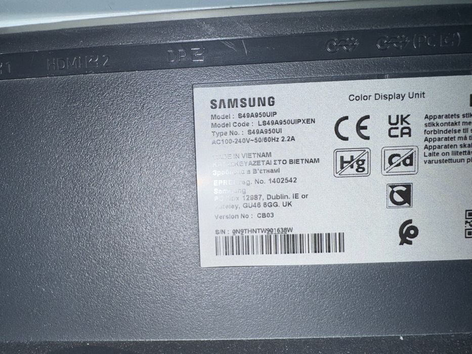 Samsung S49A950UIP за части