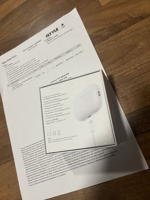 AirPods Pro 2 – stare impecabilă, cu factură iSTYLE, garanție Apple