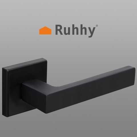 Черна дръжка за интериорна врата / Дръжки за врати - черен мат