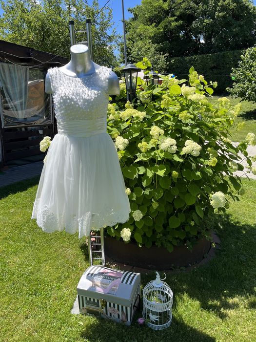 Rochie mireasa marime S, scurta