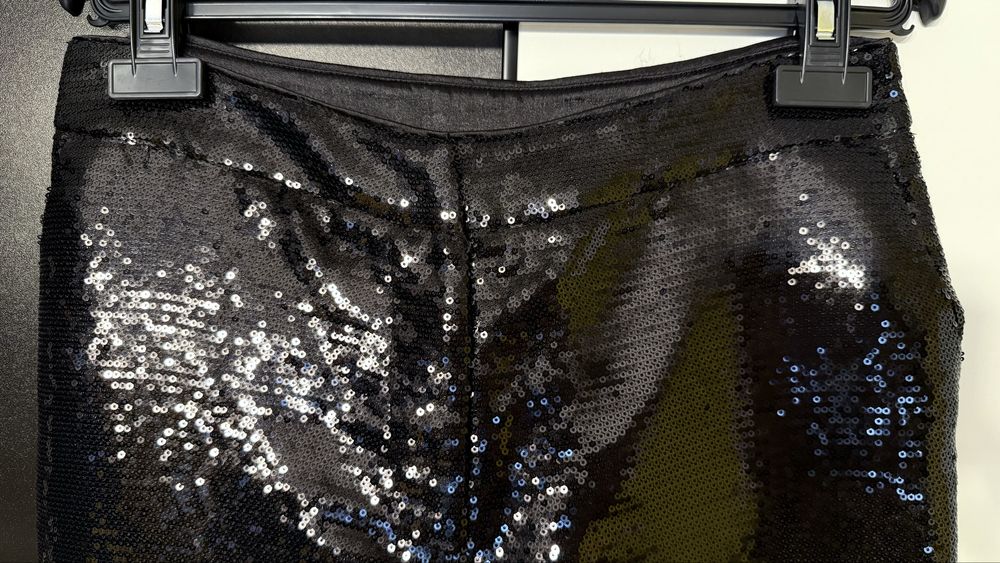 Pantaloni cu paiete negre Nympha Clothing