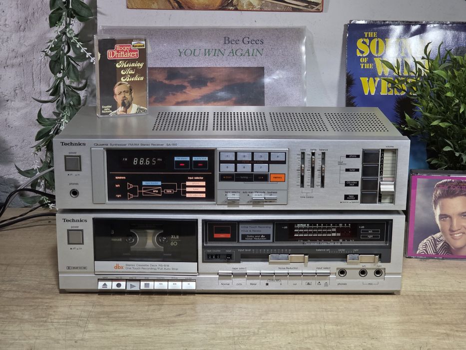 Sistem audio TECHNICS,  receiver SA-150, casetofon deck  RS-B18 DBX