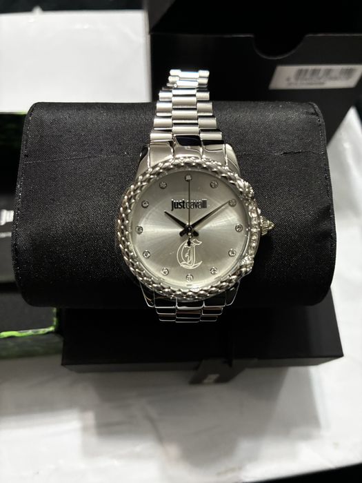 Ceas Just Cavalli dama argintiu