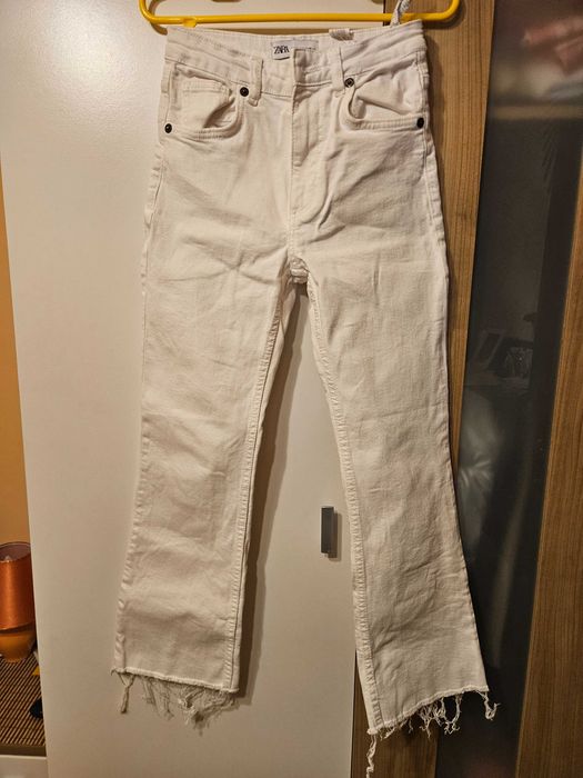 Blugi albi lungi fete, Zara, marime 32