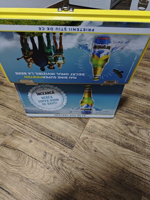 Lada frigorifica metalica  Bergenbier - pescari, plajă