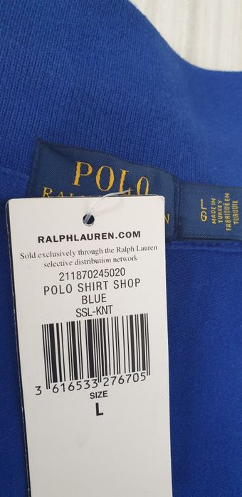 POLO Ralph Lauren Pique Cotton Slim Fit / L НОВО ОРИГИНАЛ Дамс Tениска